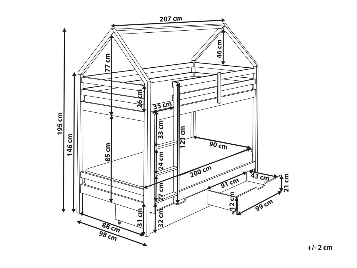 Dviaukštė lova 603025