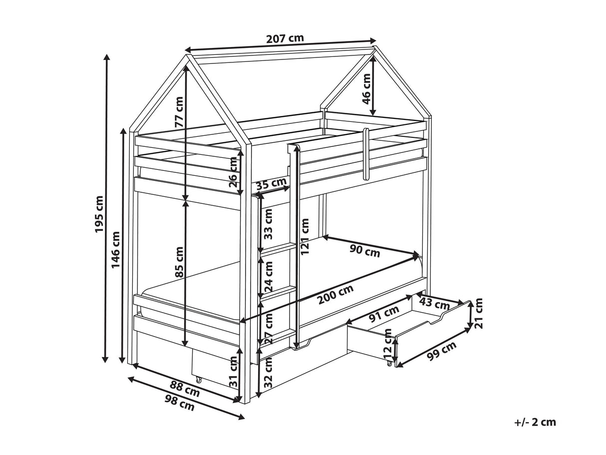Dviaukštė lova 603025