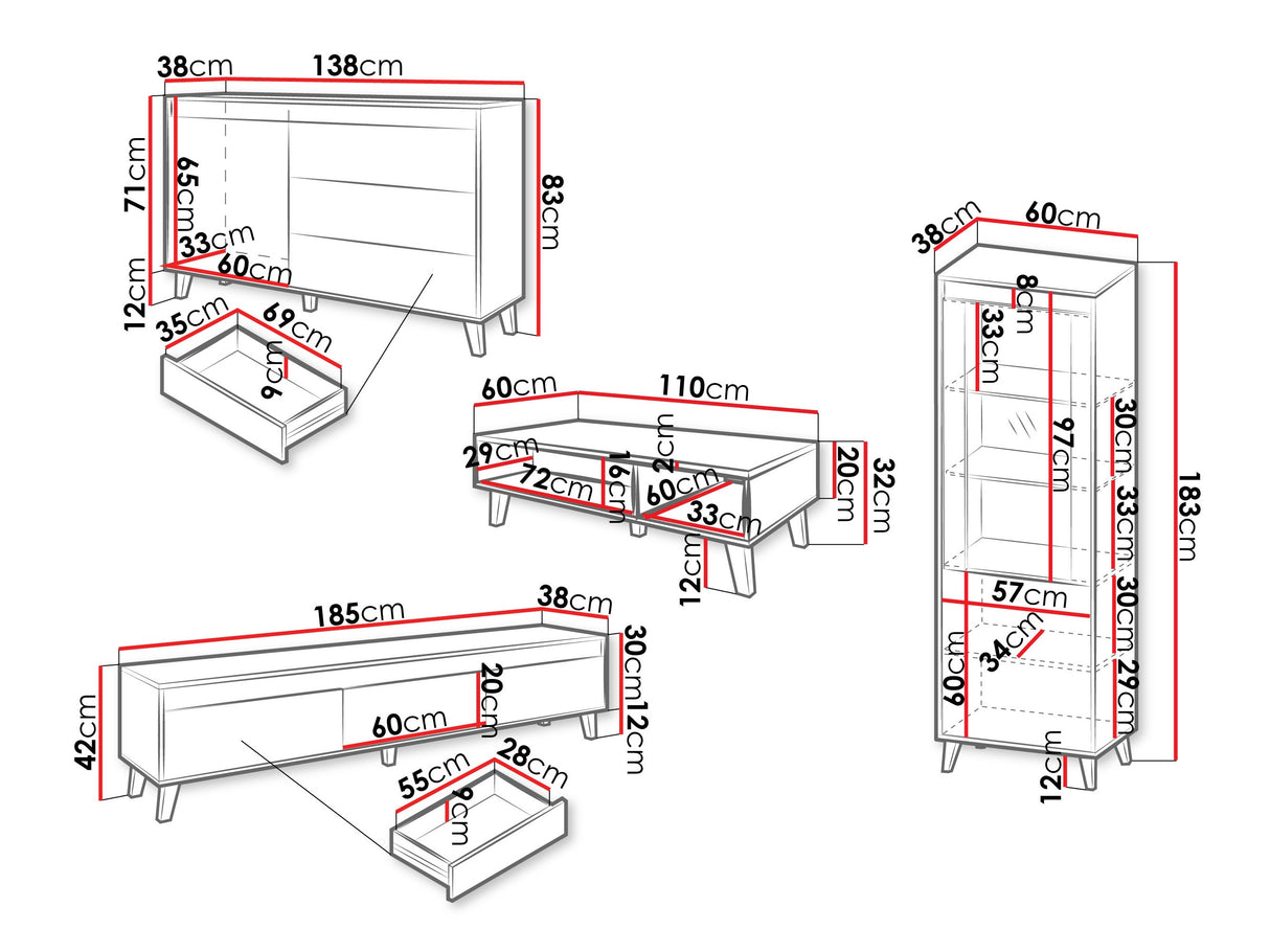 Svetainės komplektas 604781