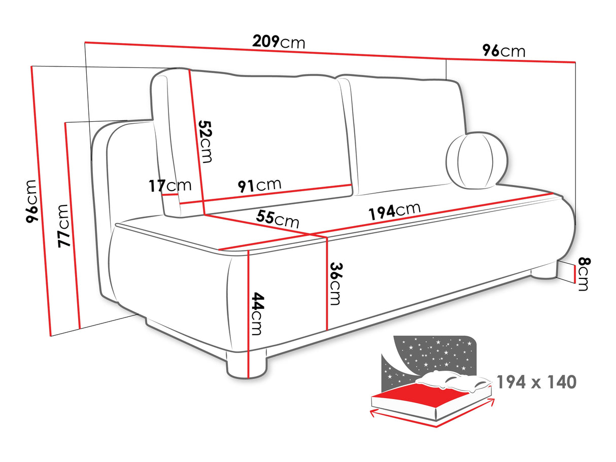 Sofa lova 604801