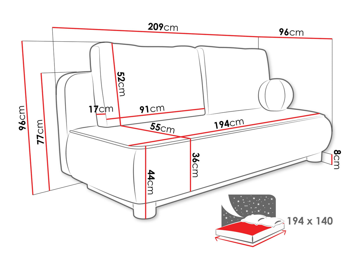 Sofa lova 604801