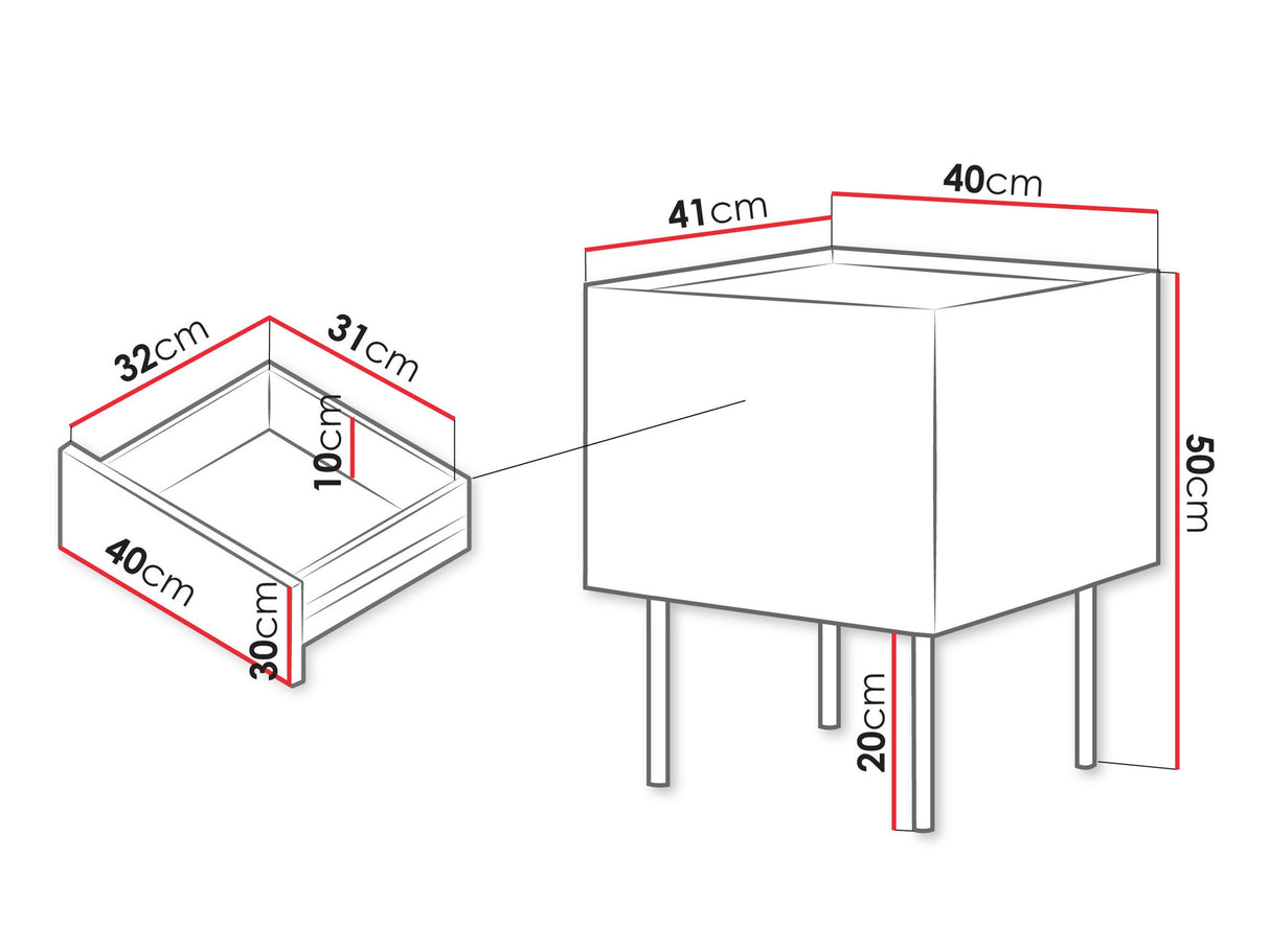 Naktinių staliukų komplektas 584381 4184330