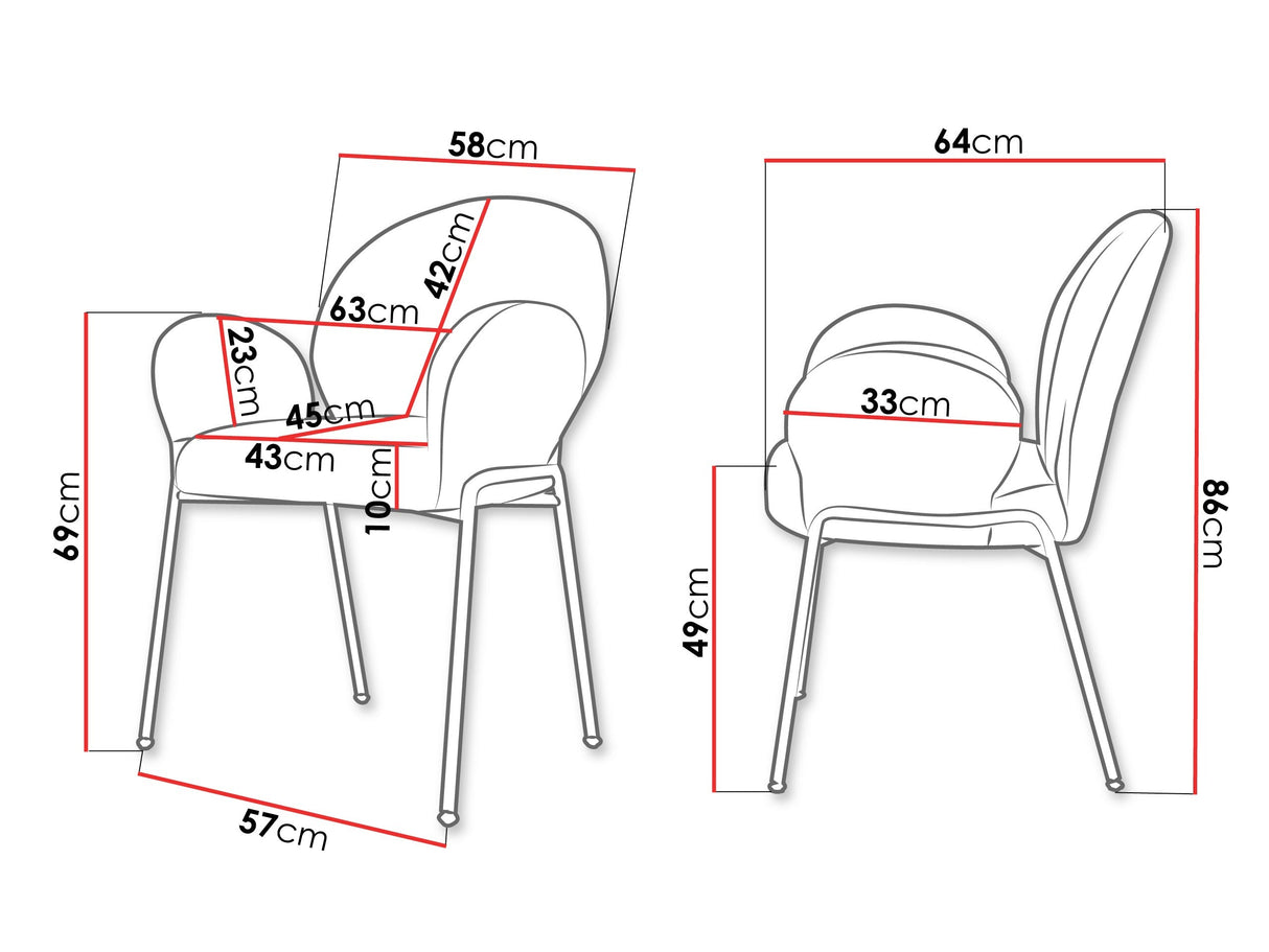 Kėdžių komplektas 605516