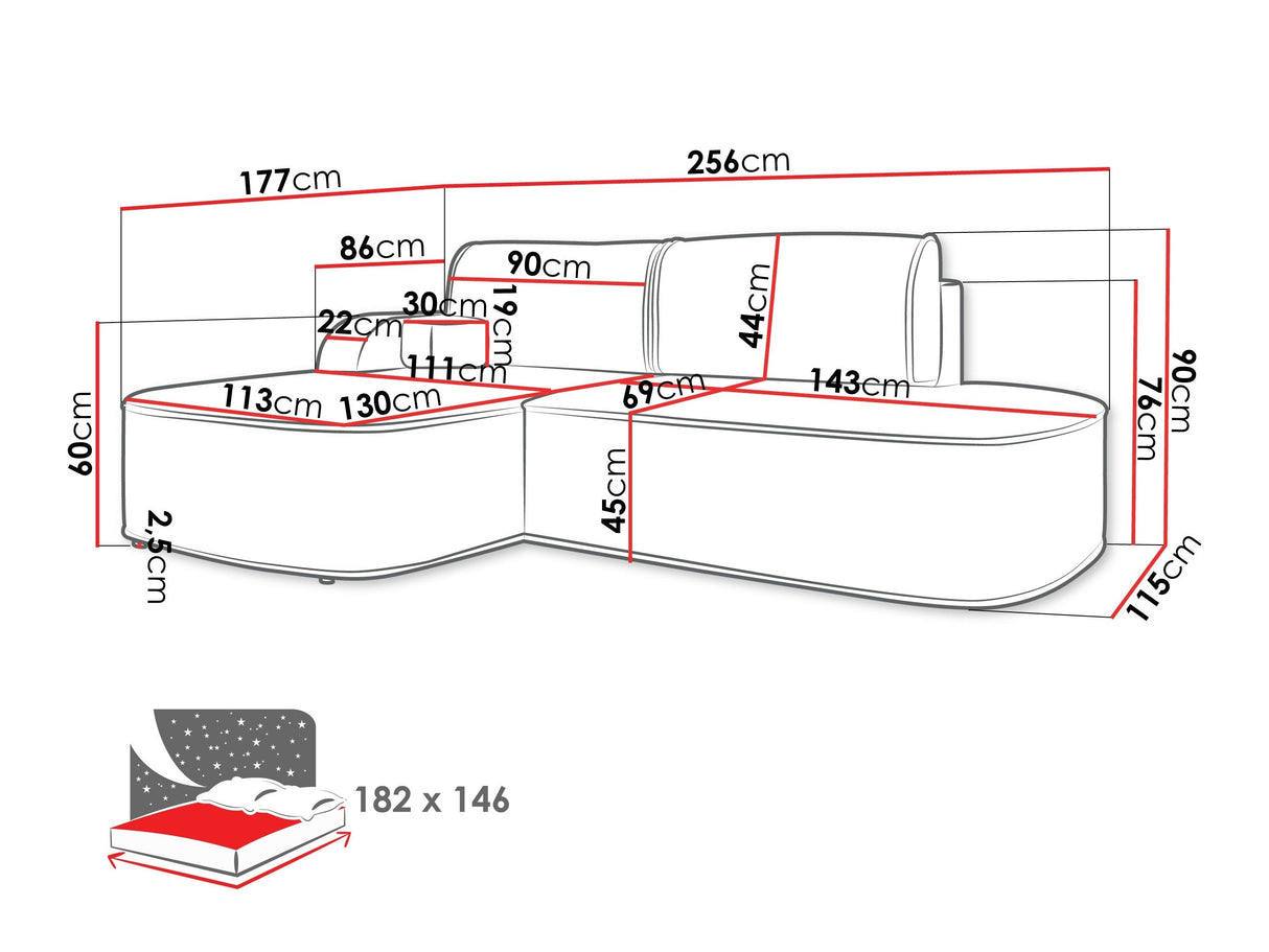 Minkštas kampas 608048