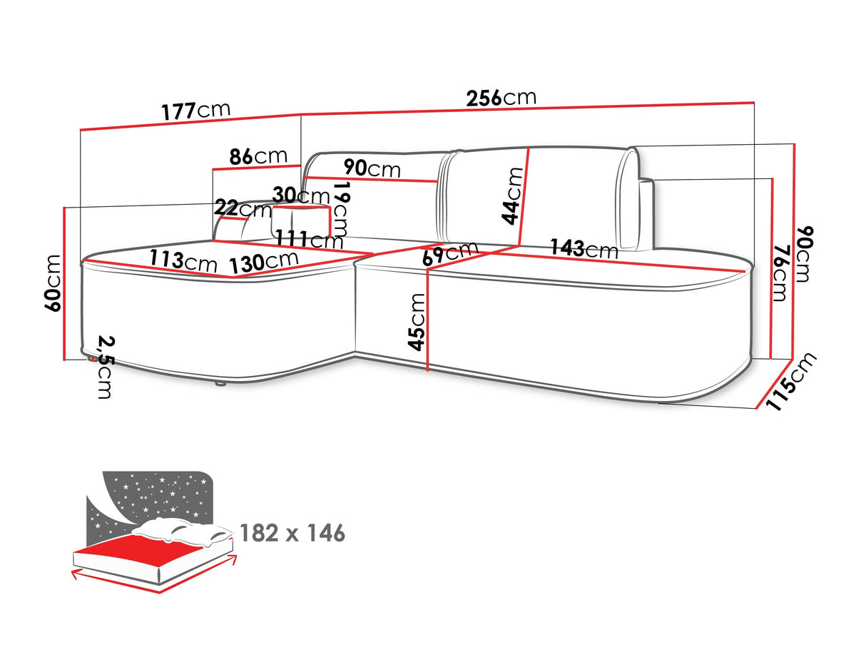 Minkštas kampas 608048