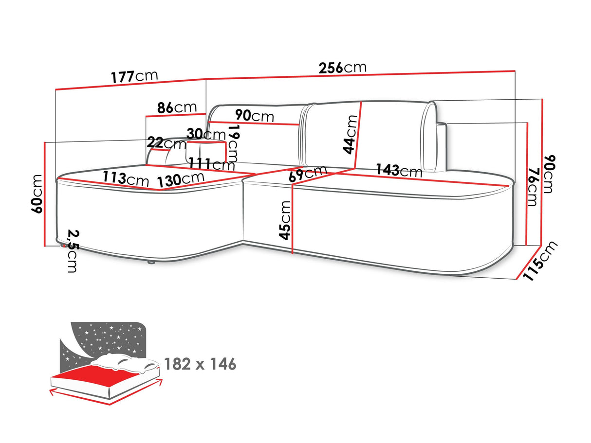 Minkštas kampas 608048