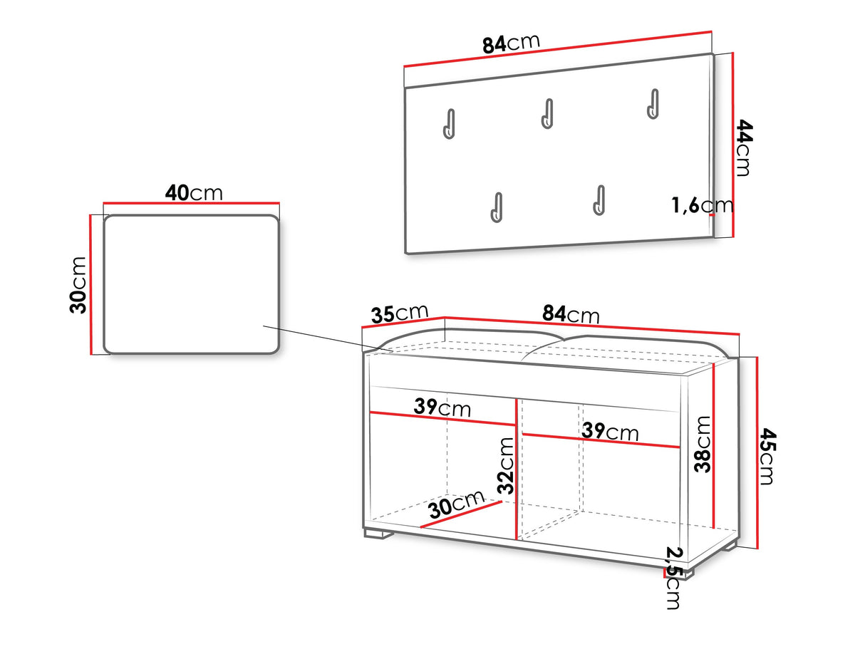 Prieškambario komplektas 574176