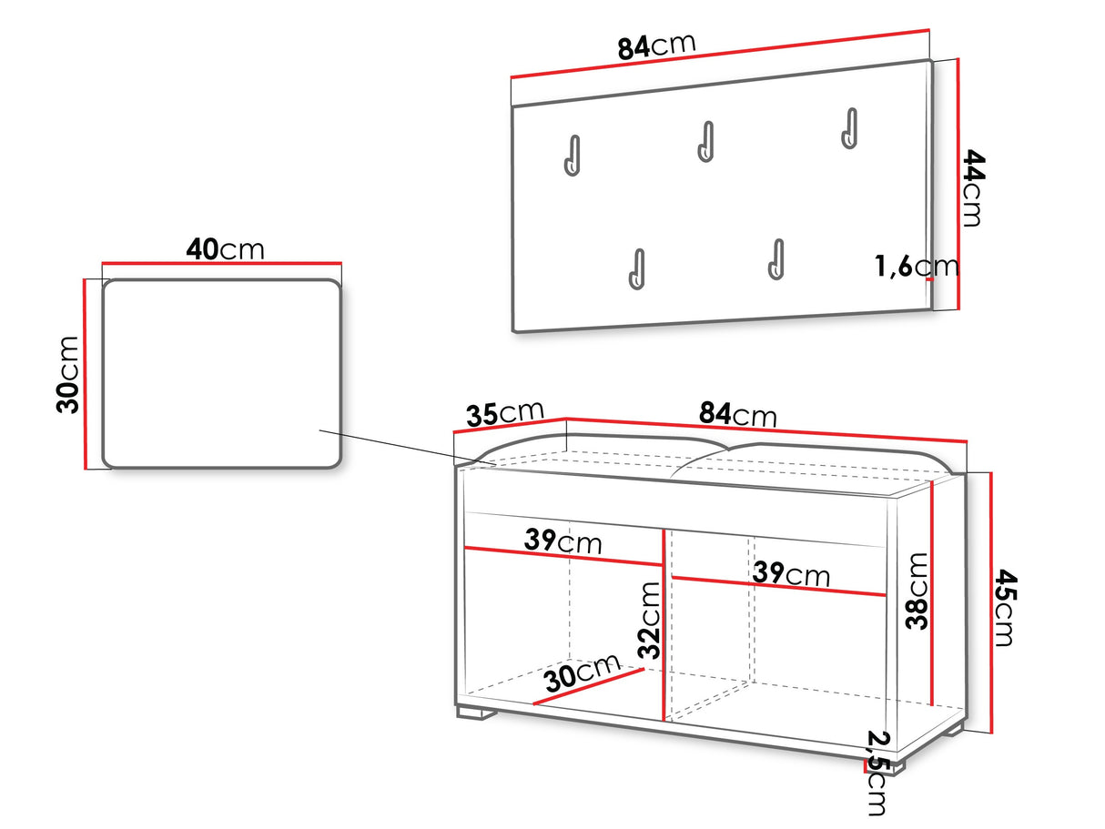 Prieškambario komplektas 574176