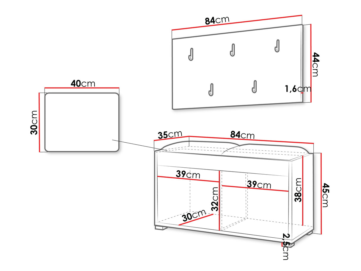 Prieškambario komplektas 574176