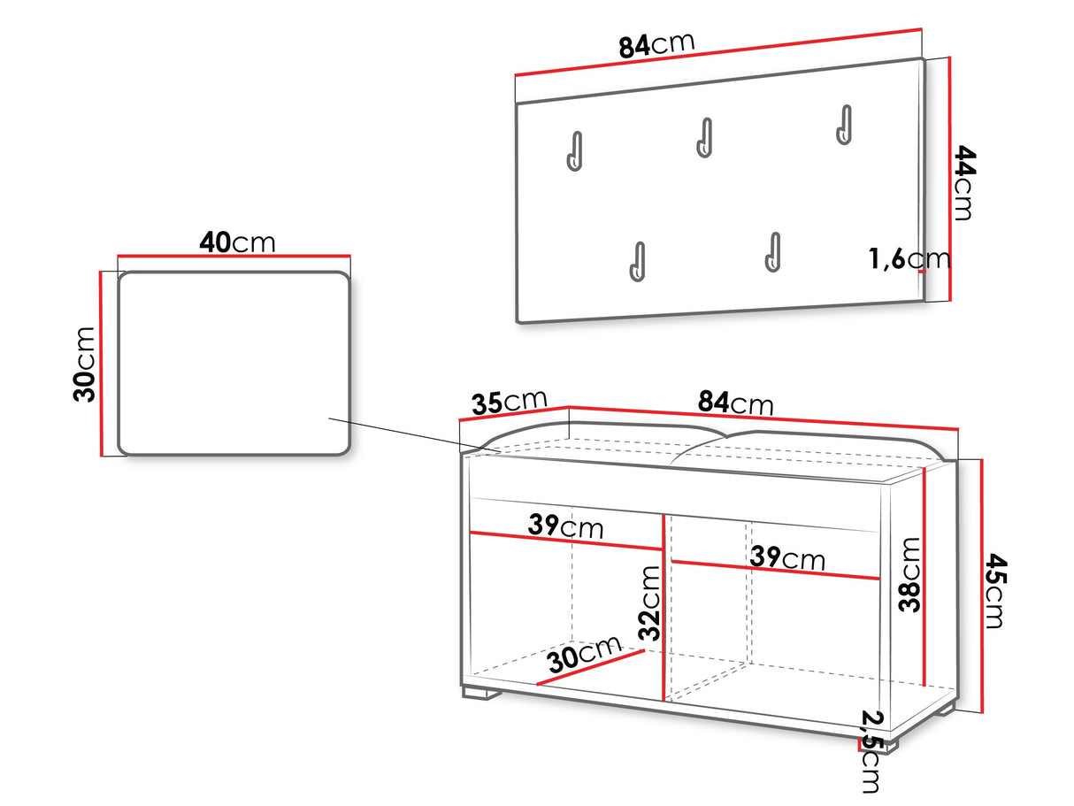 Prieškambario komplektas 574176