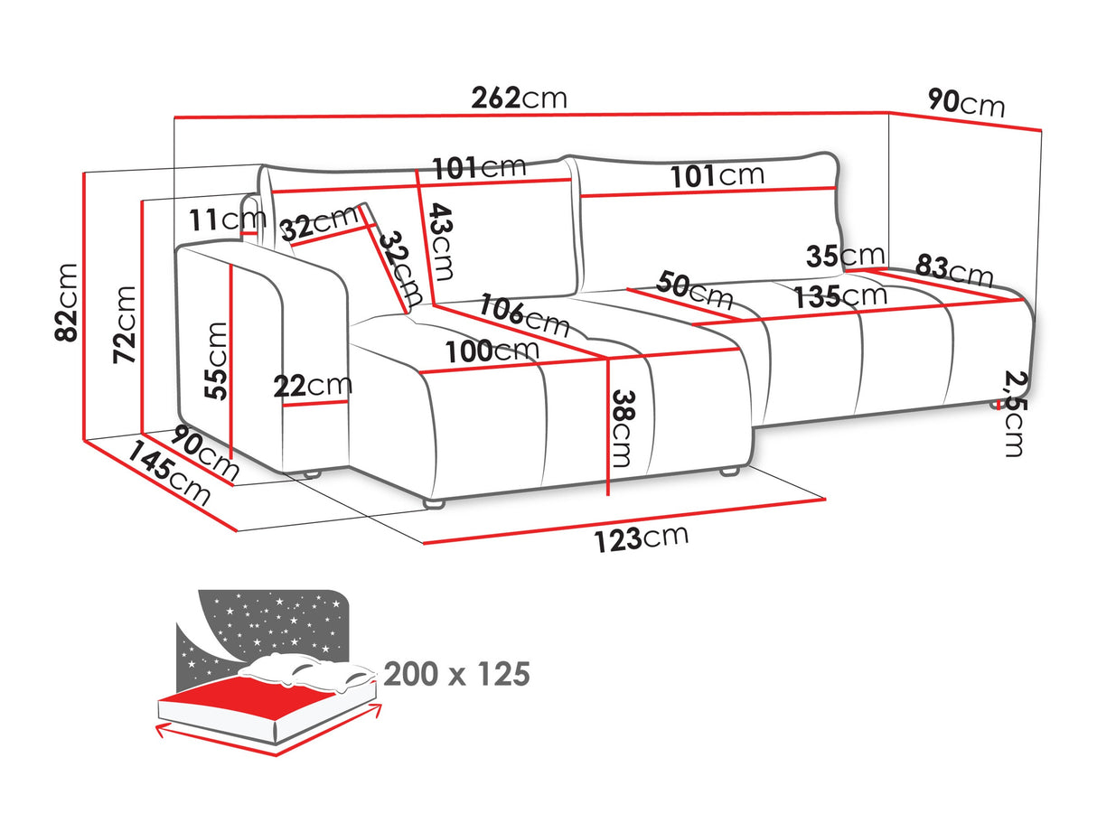 Minkštas kampas 611650