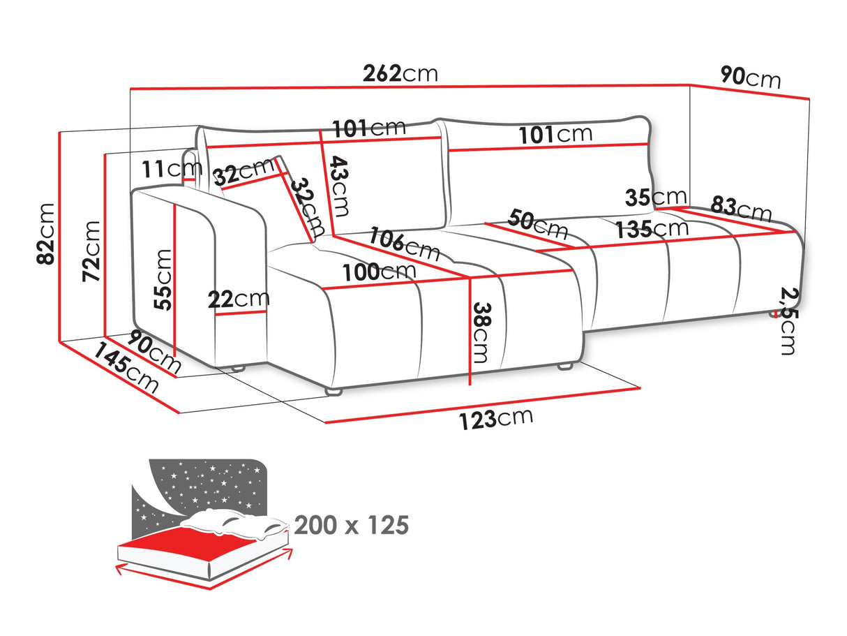 Minkštas kampas 611650