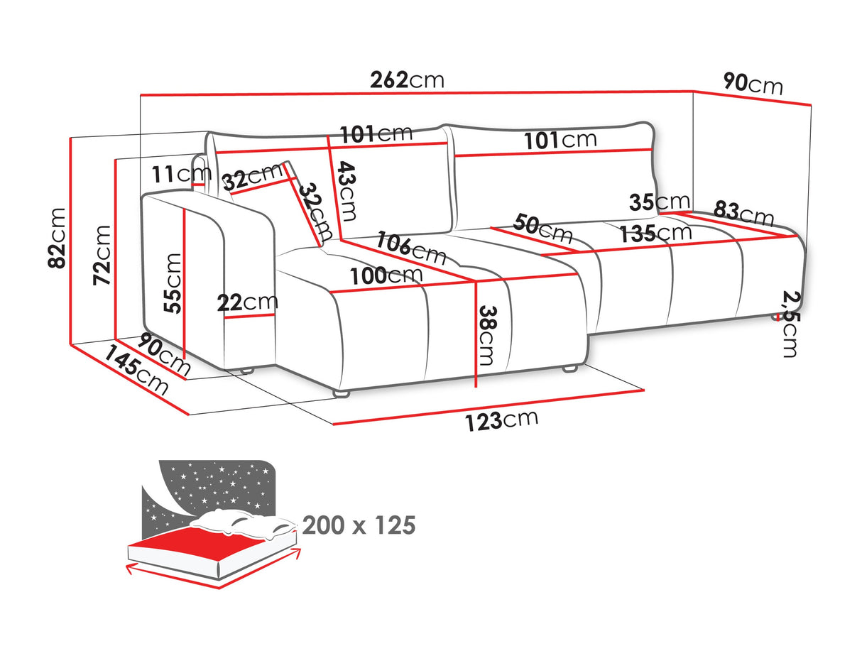 Minkštas kampas 611650