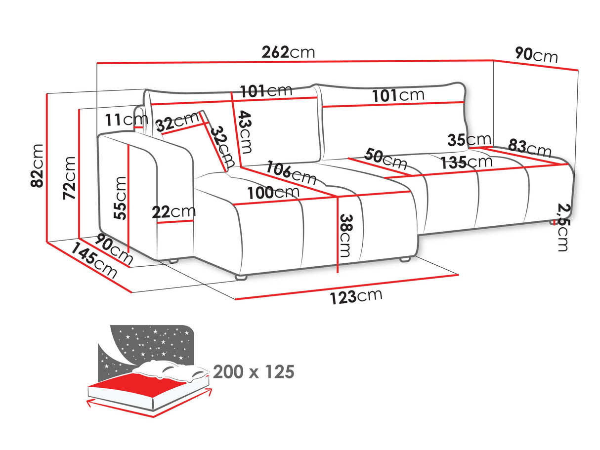 Minkštas kampas 611650