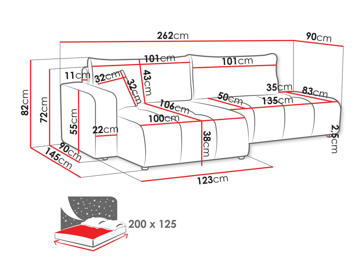 Minkštas kampas 611650