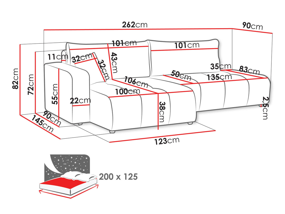 Minkštas kampas 611650