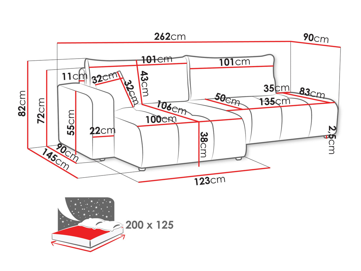 Minkštas kampas 611650