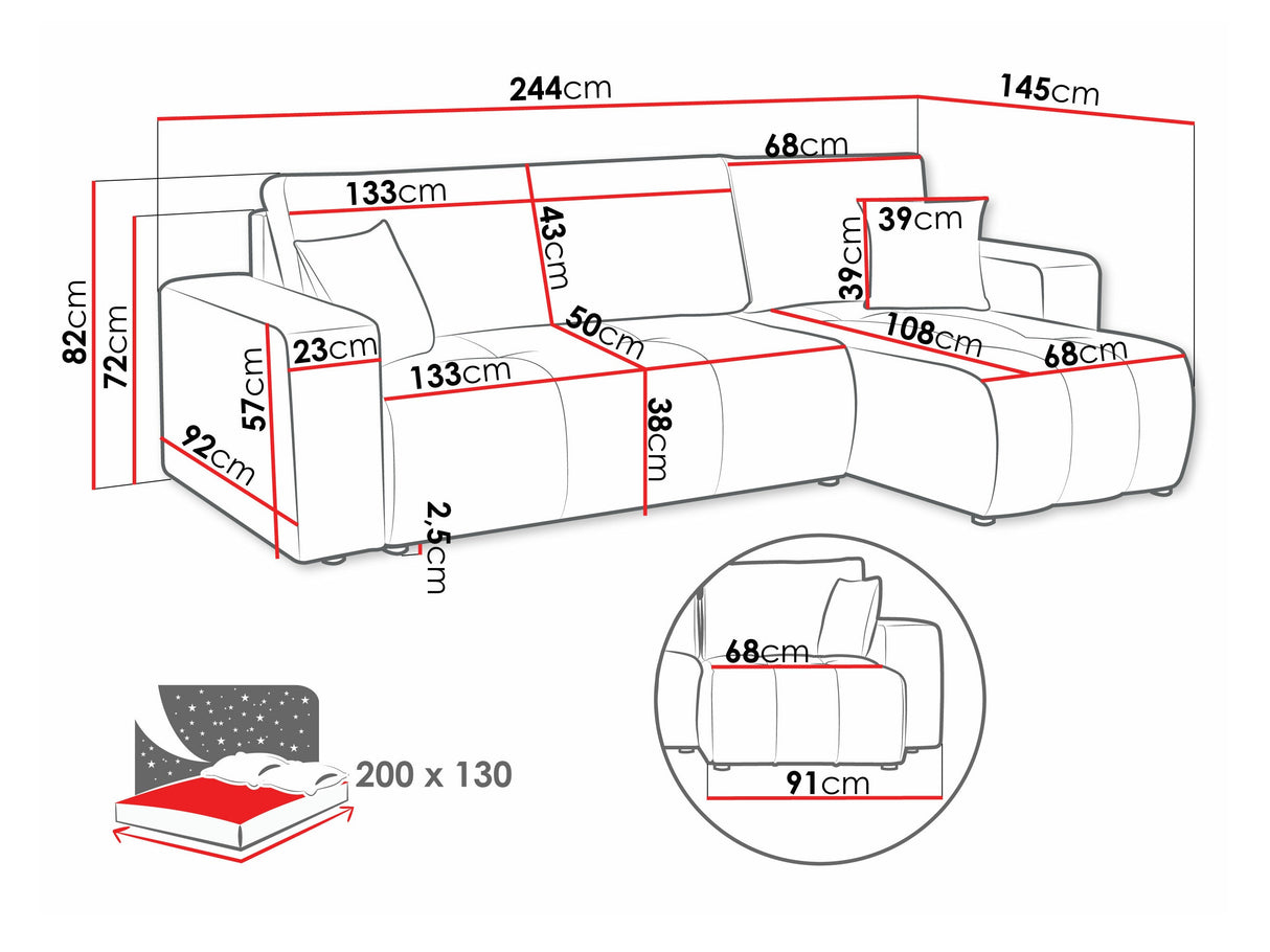 Minkštas kampas 546330