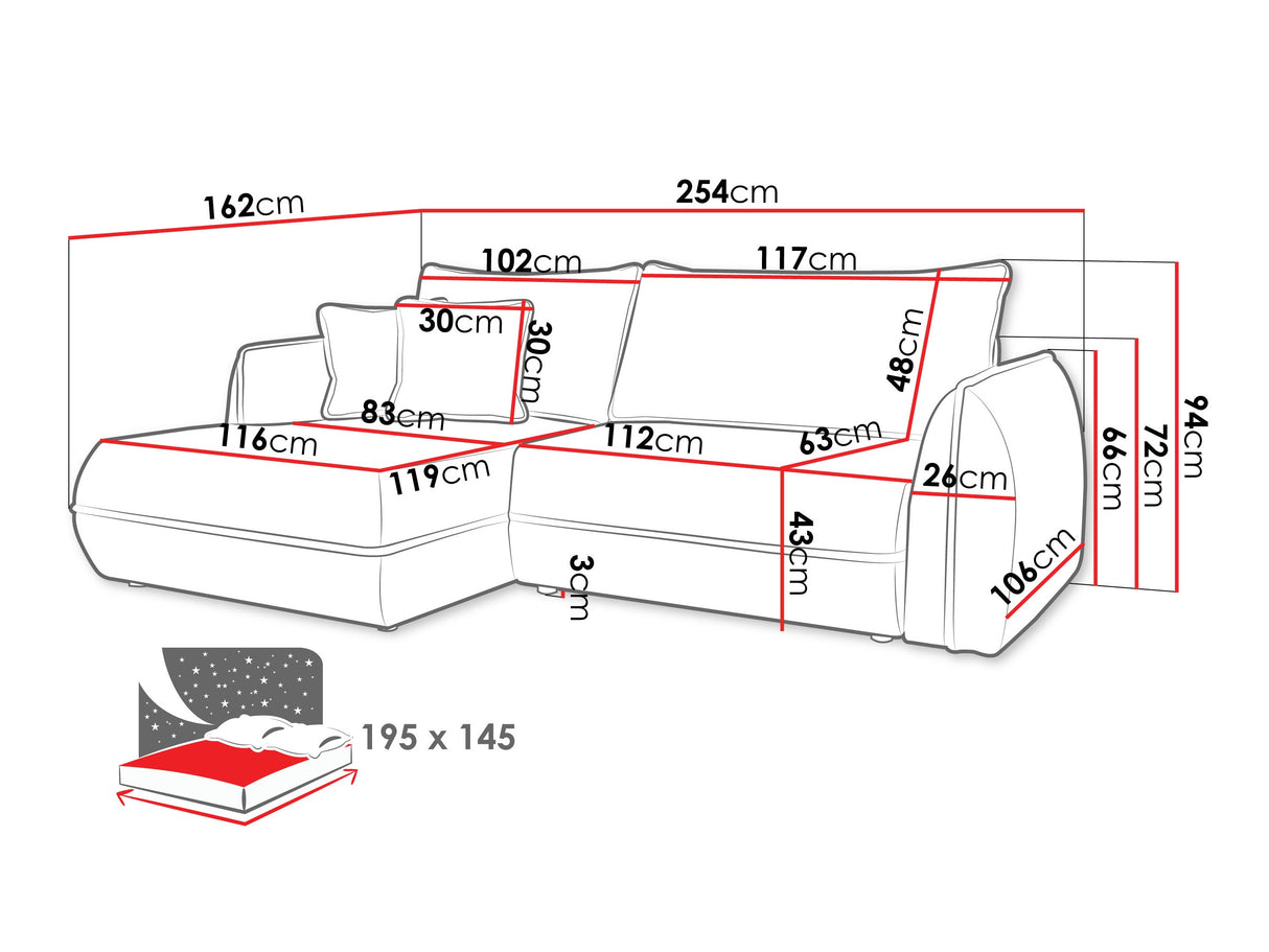 Minkštas kampas 612755