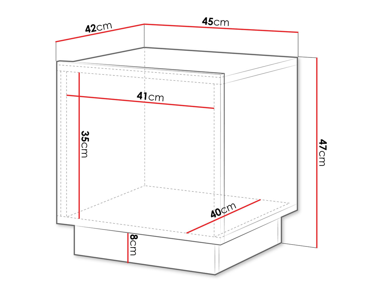 Naktinių staliukų komplektas 612918