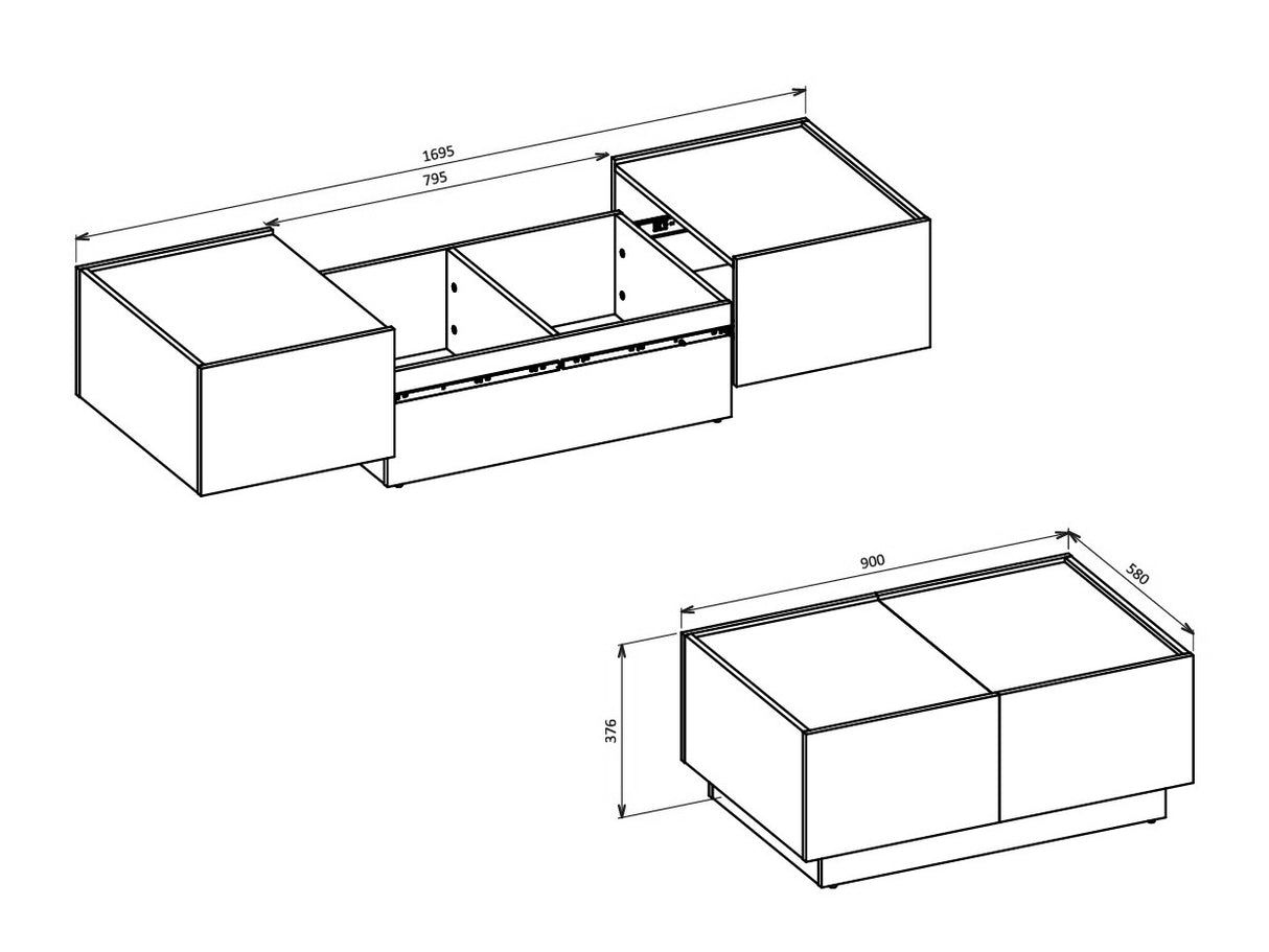 Žurnalinis staliukas transformeris 613986