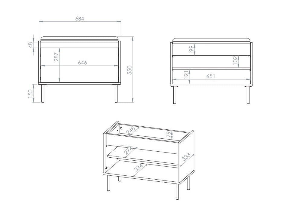 Batų dėžė 614067