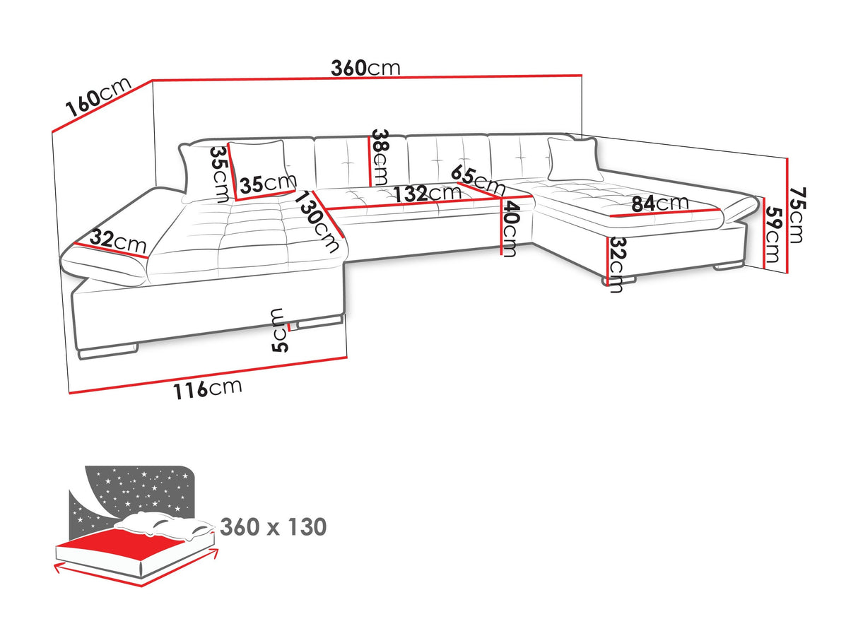 Minkštas kampas 106080