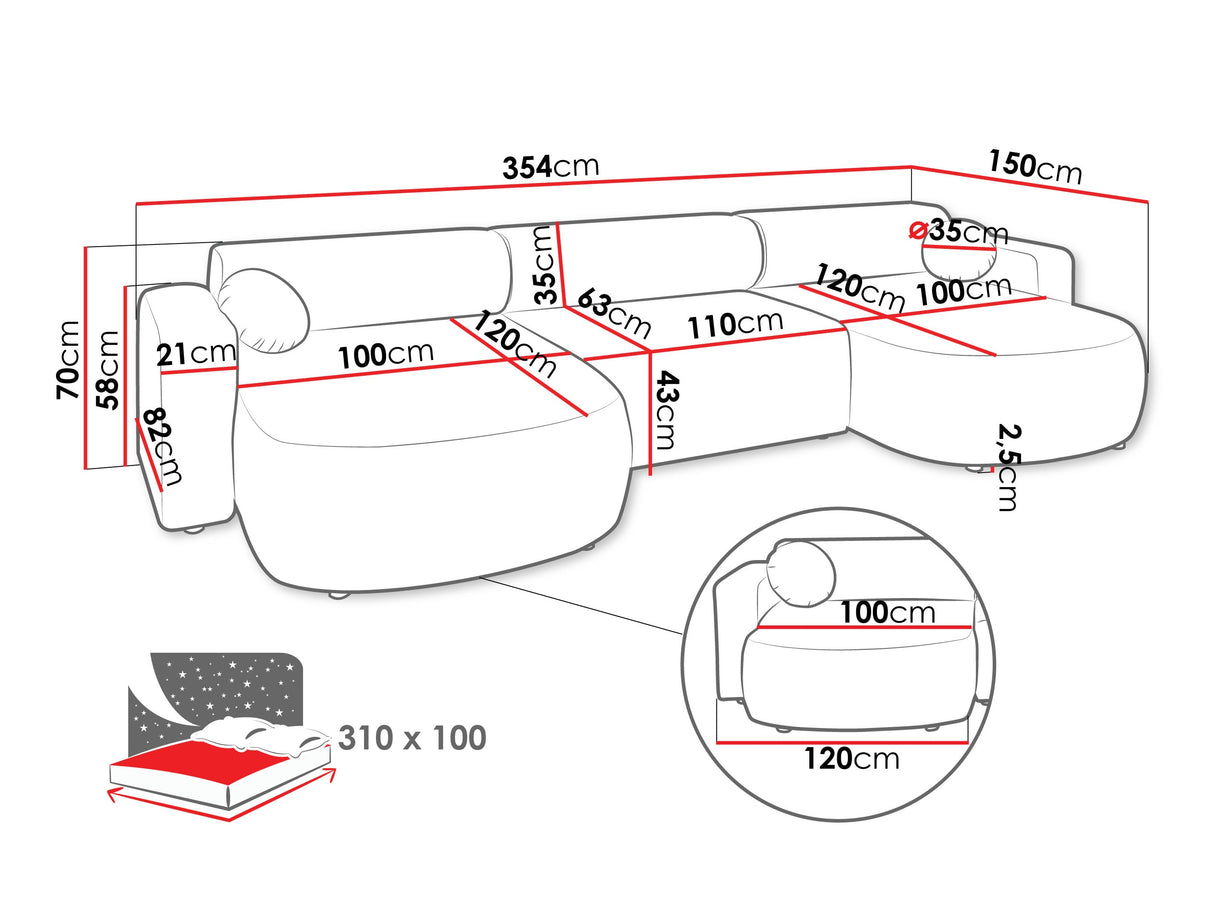 Minkštas kampas 614619