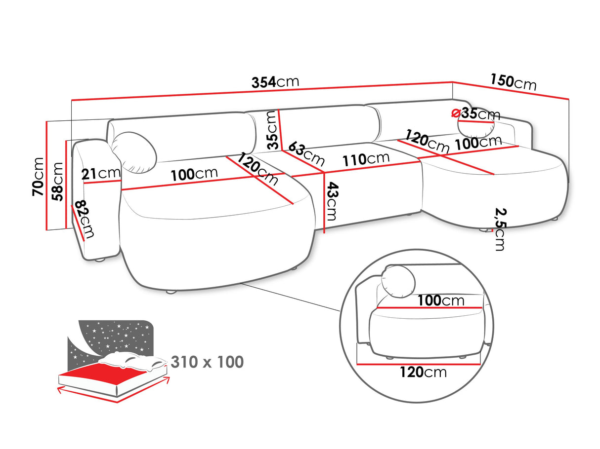 Minkštas kampas 614619