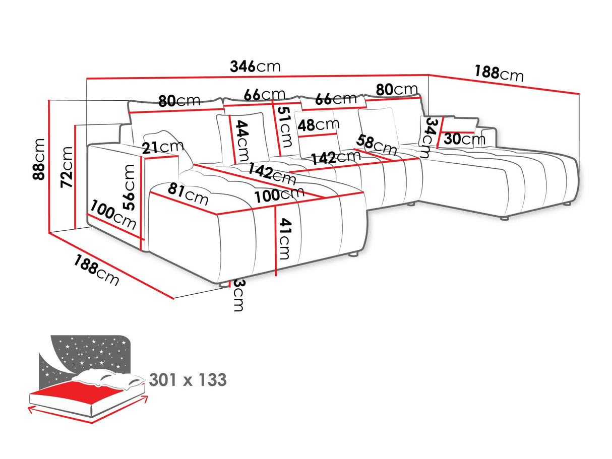 Minkštas kampas 615520