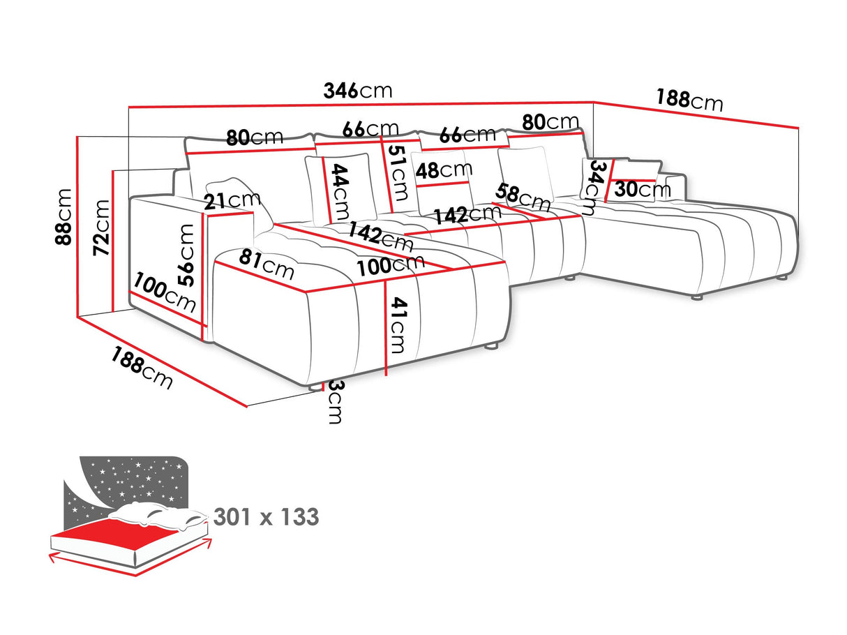Minkštas kampas 615520