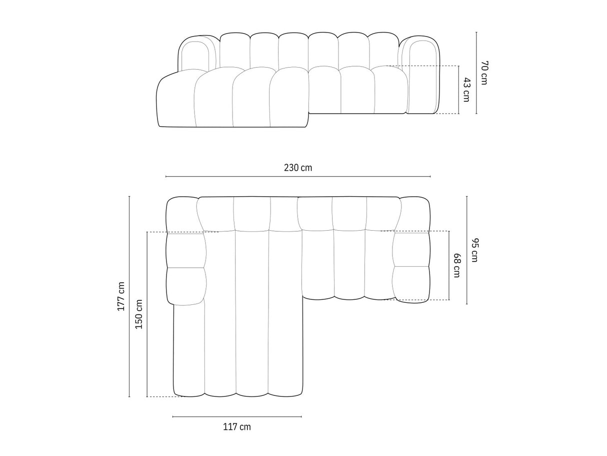 Modulinis minkštas kampas 592315