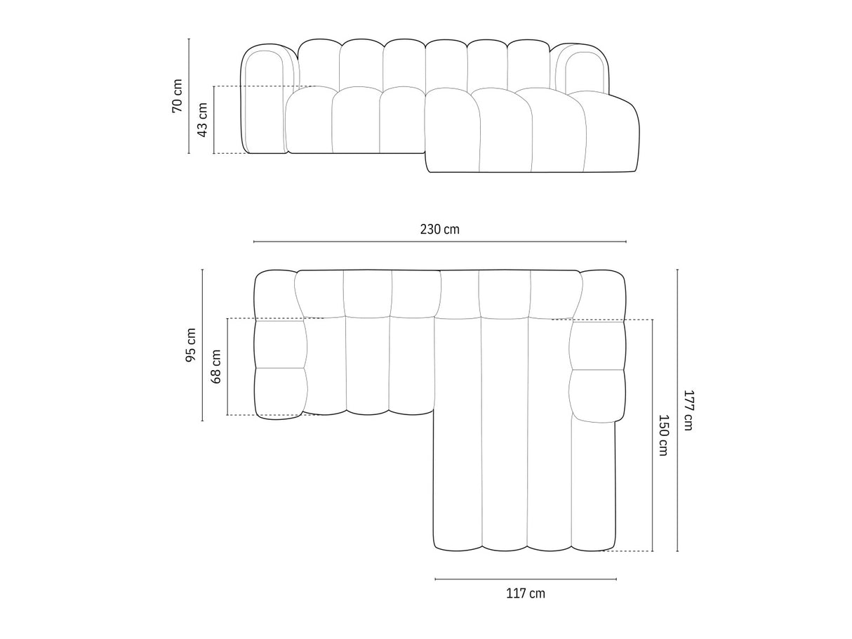 Modulinis minkštas kampas 592315