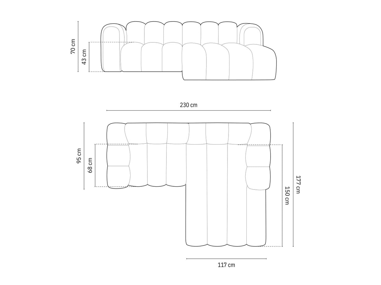 Modulinis minkštas kampas 592315