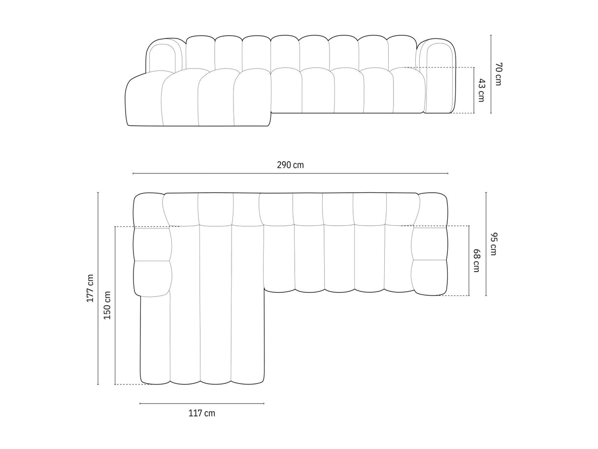 Modulinis minkštas kampas 592563