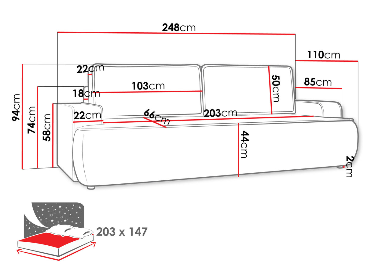 Sofa lova 609836