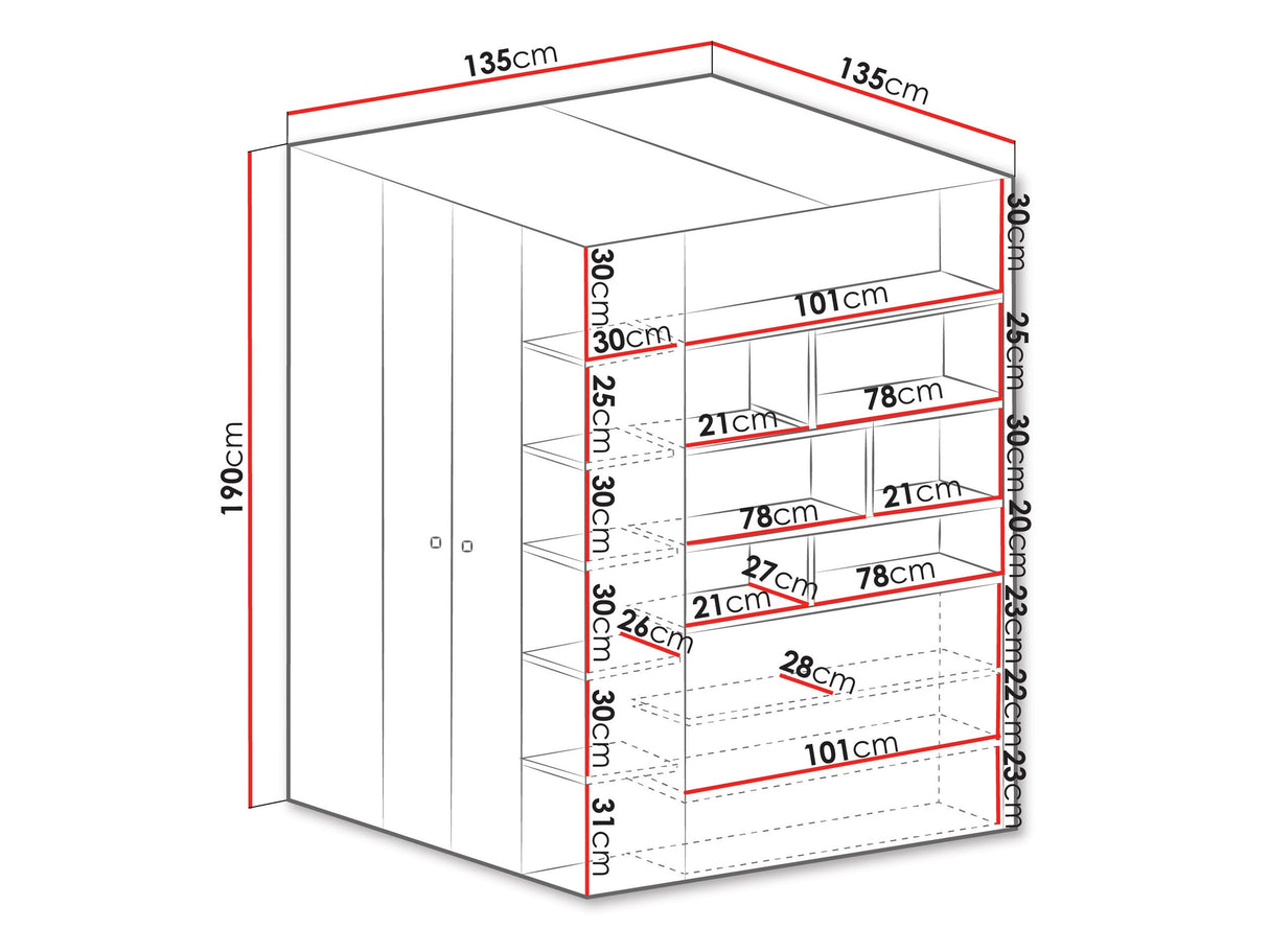 Kampinė spinta 473522 4332131