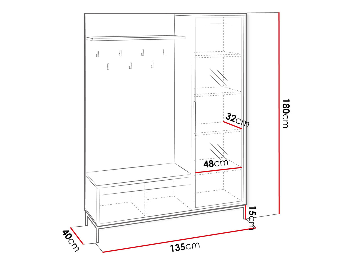 Prieškambario komplektas 623291