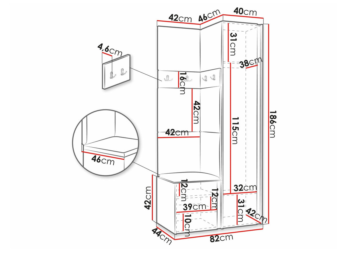 Prieškambario komplektas 474520