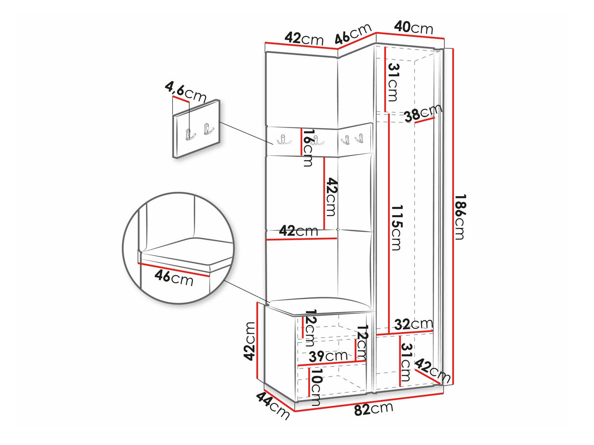 Prieškambario komplektas 474520