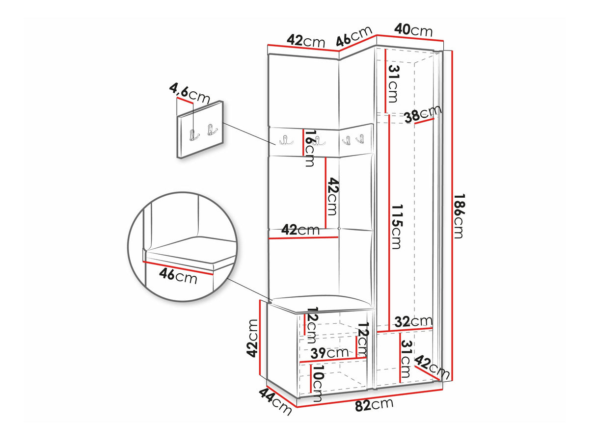 Prieškambario komplektas 474520