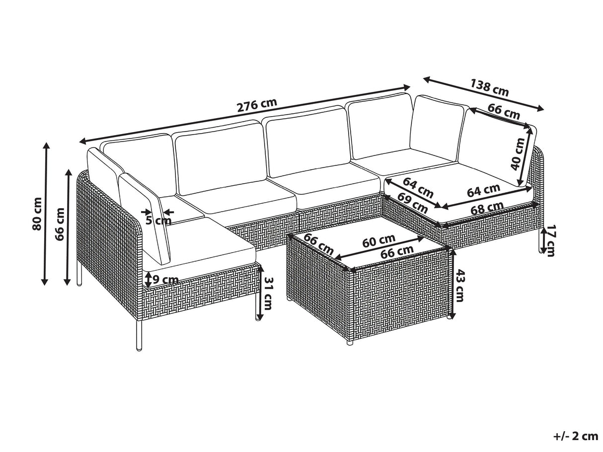 Lauko baldų komplektas 638841