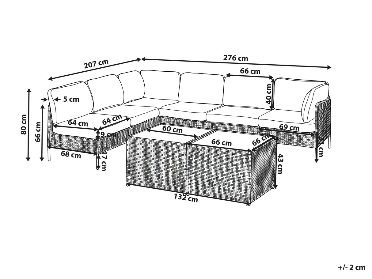 Lauko baldų komplektas 638844