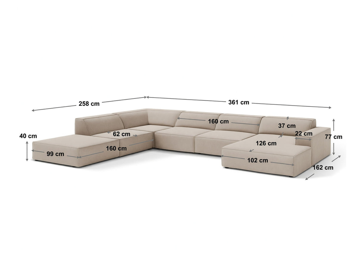 Modulinis minkštas kampas 652304
