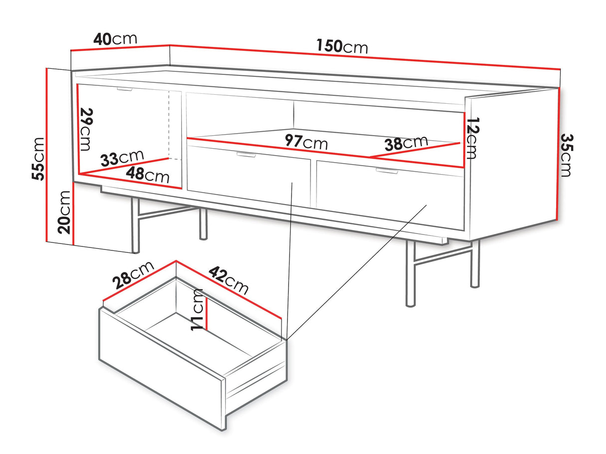 TV staliukas 652940