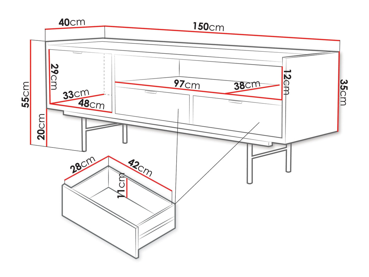 TV staliukas 652940