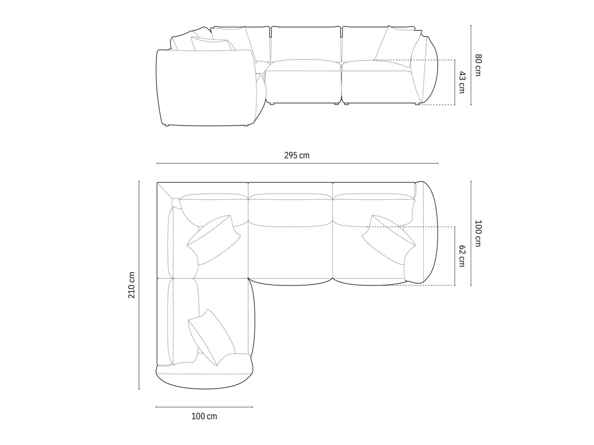 Modulinis minkštas kampas 654257