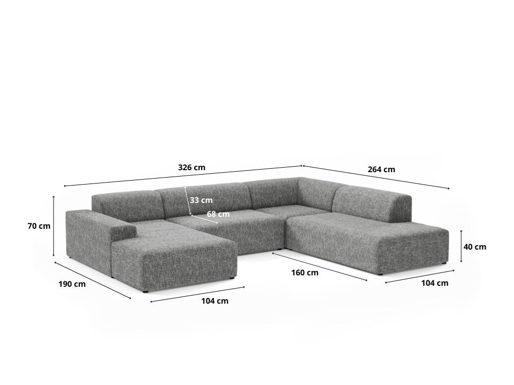 Modulinis minkštas kampas 657032