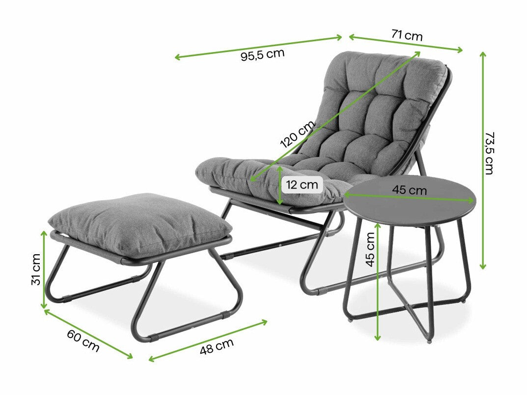 Lauko baldų komplektas 657268