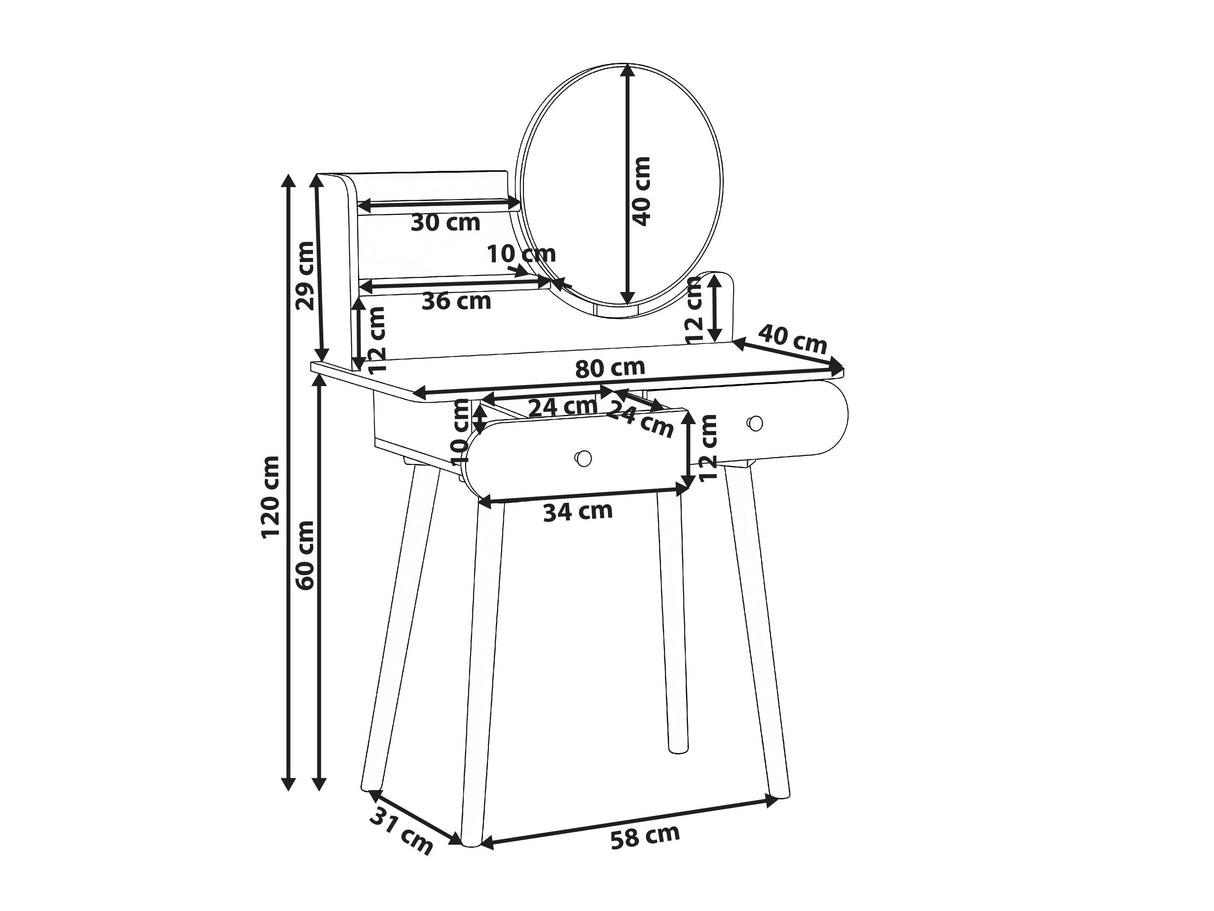 Makiažo staliukas 672061